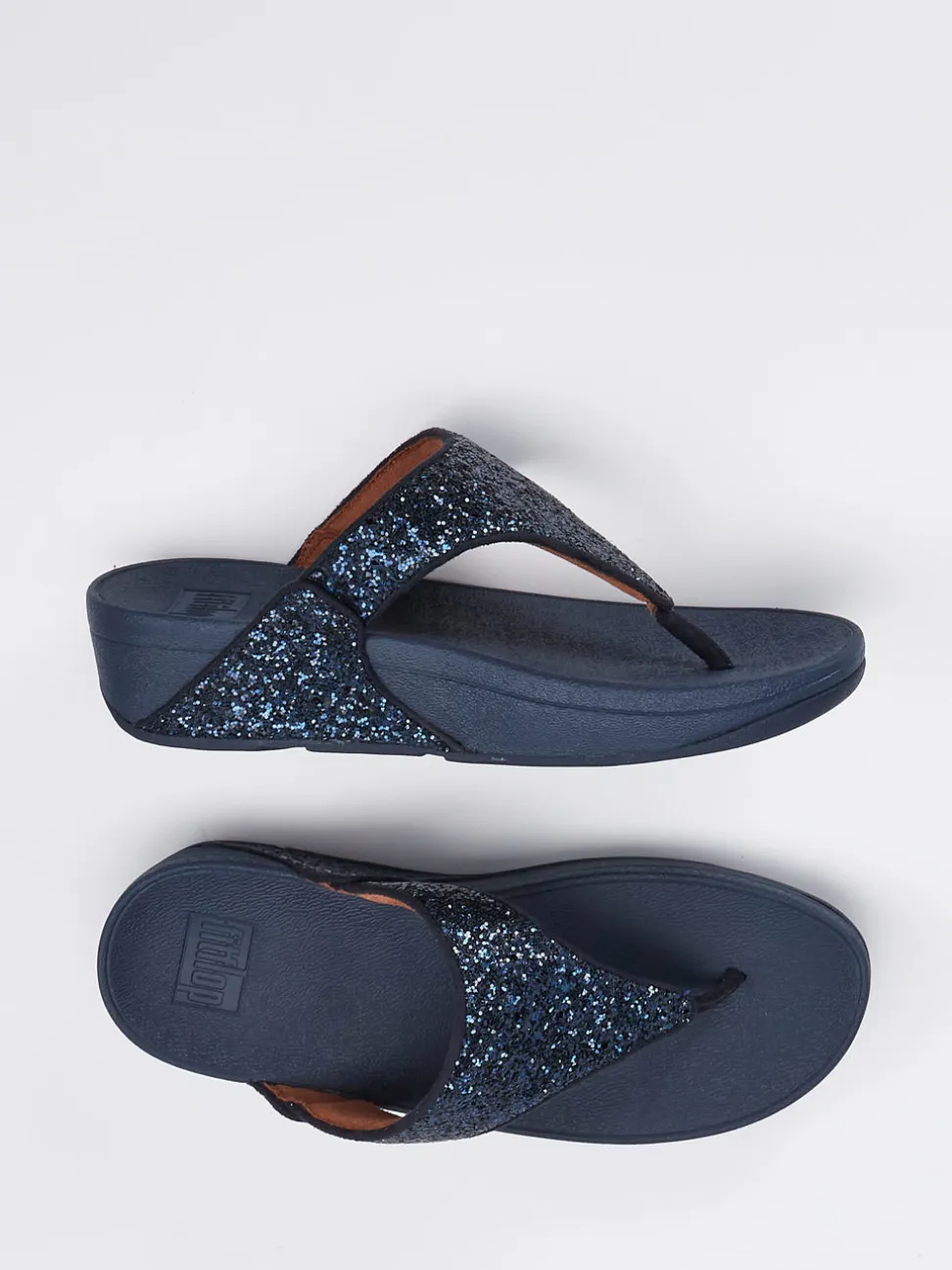FitFlop – Zehentrenner aus Textil mit Glitzer