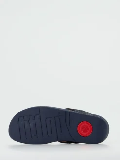 FitFlop – Zehentrenner aus Textil mit Glitzer