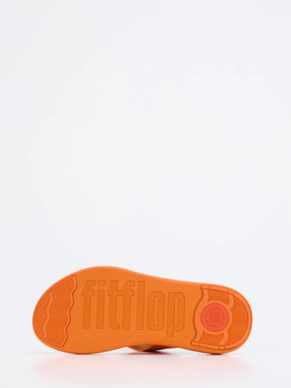 FitFlop – Zehentrenner aus Kalbleder in Orange