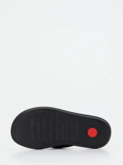 FitFlop – Zehentrenner aus Kalbleder Schwarz