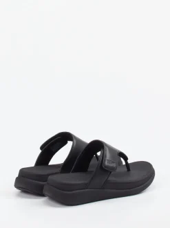 FitFlop – Zehentrenner aus Kalbleder schwarz