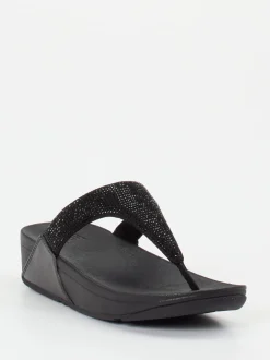 FitFlop – Zehentrenner aus Textil in Schwarz