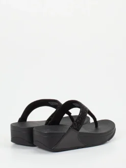 FitFlop – Zehentrenner aus Textil in Schwarz