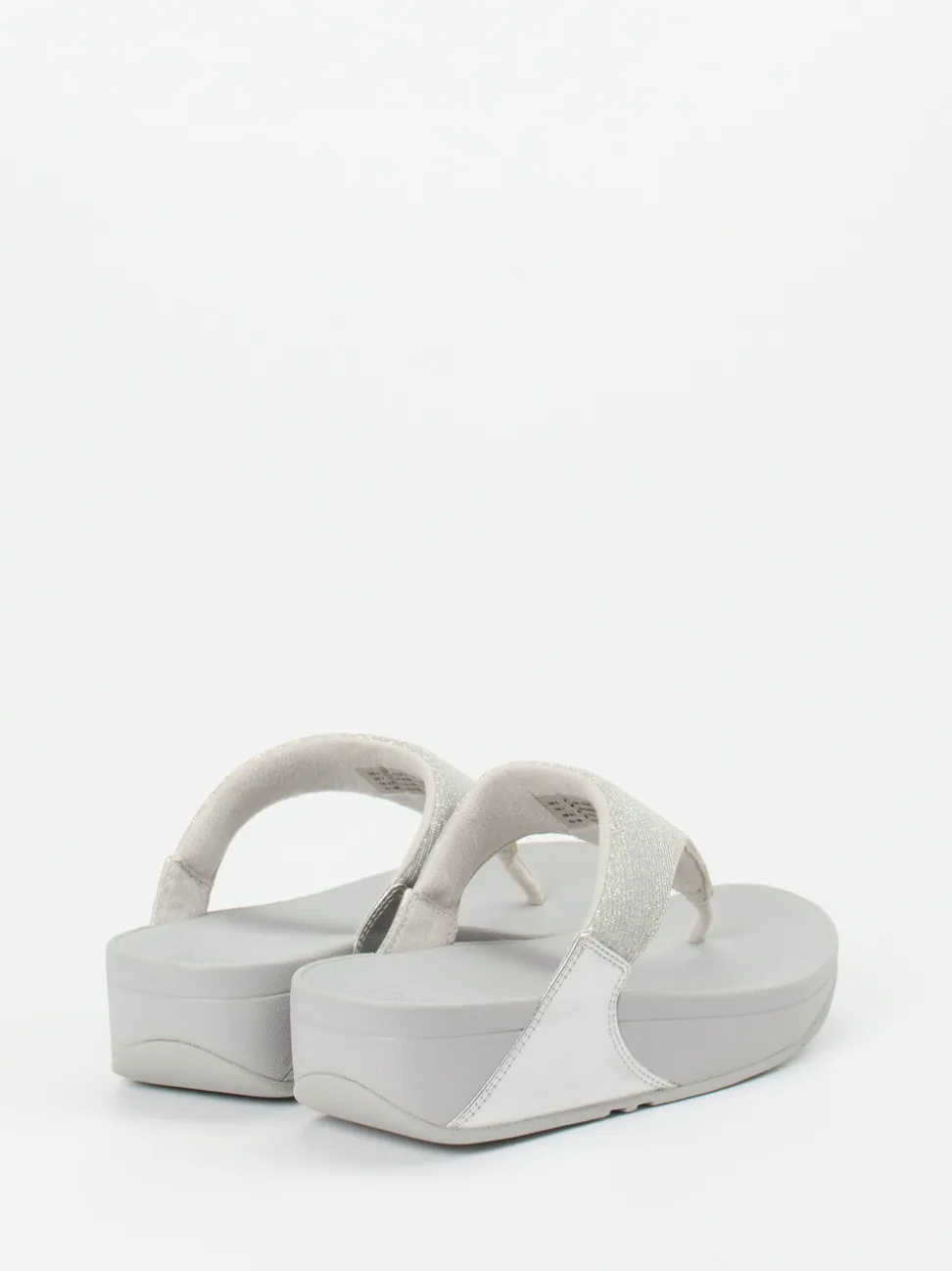 FitFlop – Zehentrenner aus Textil in Hellgrau