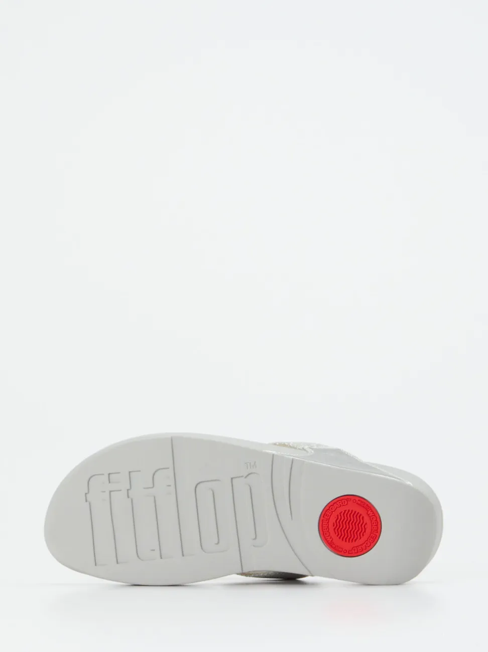 FitFlop – Zehentrenner aus Textil in Hellgrau