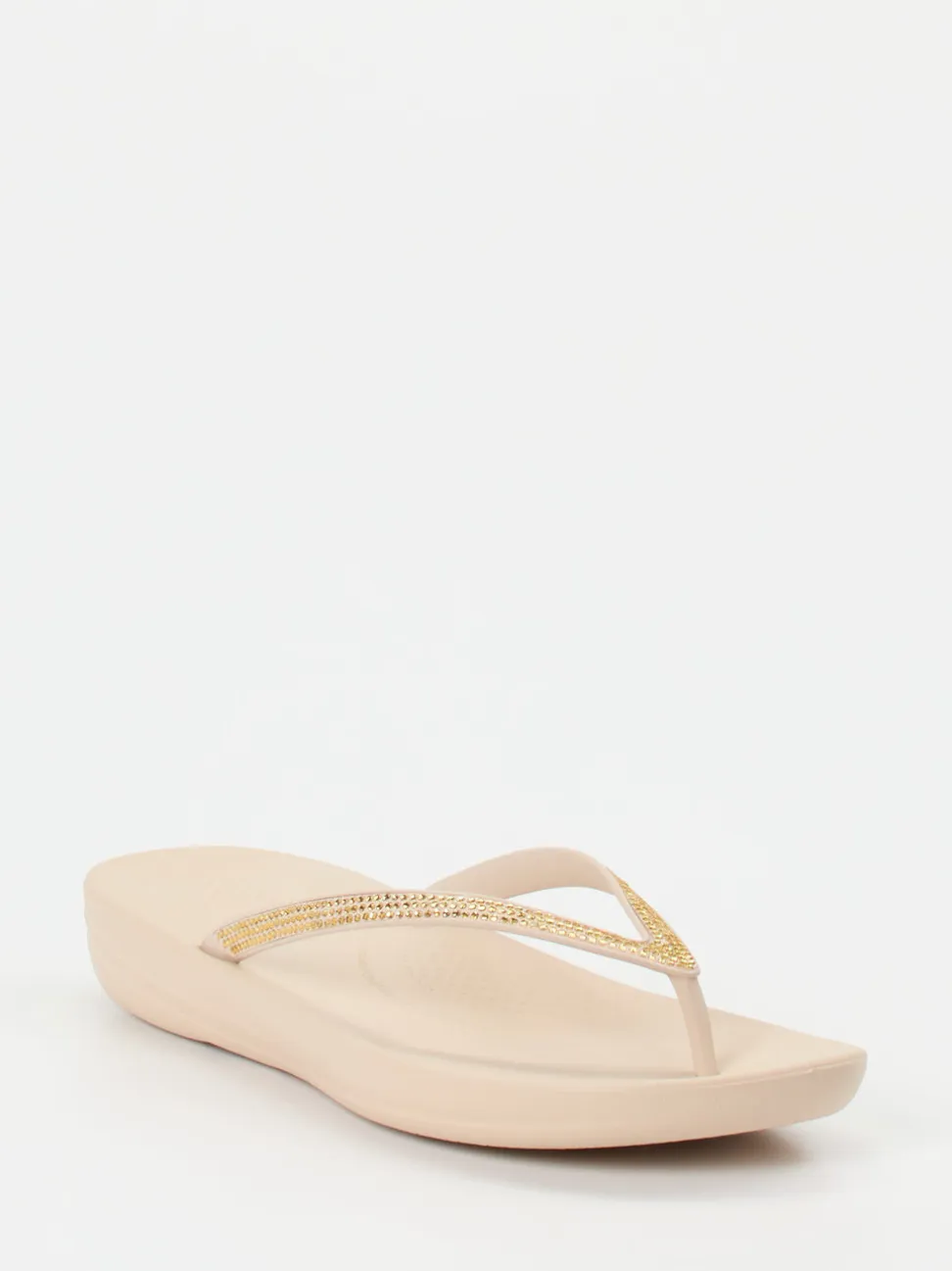 FitFlop – Zehentrenner aus Synthetik Beige Strass