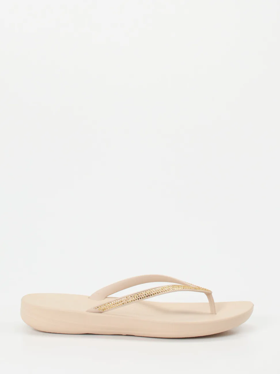 FitFlop – Zehentrenner aus Synthetik Beige Strass