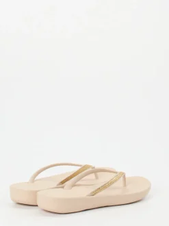 FitFlop – Zehentrenner aus Synthetik Beige Strass