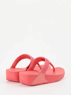 FitFlop – Zehentrenner aus Textil in Korallrosa
