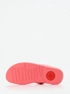 FitFlop – Zehentrenner aus Textil in Korallrosa