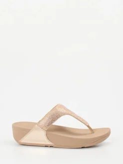 FitFlop – Zehentrenner aus Textil mit Strassbesatz