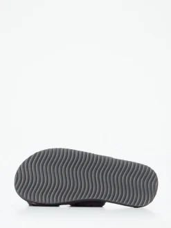 Flip Flop – Hausschuhe aus Kunstfell in Anthrazit