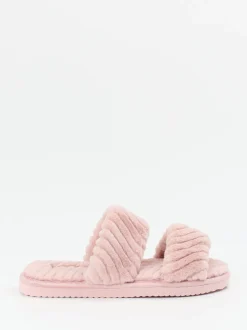 Flip Flop – Pantolette aus Textil in Altrosa