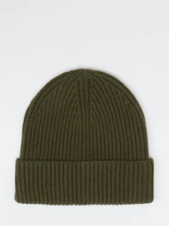 FLONA – Beanie aus Kaschmir in Olivgrün