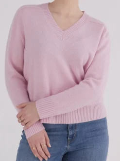 FLONA – Feinstrickpullover aus Kaschmir Rosa