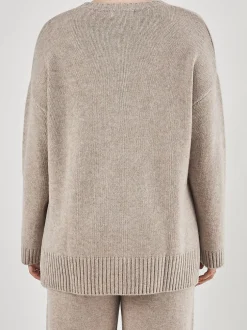 FLONA – Pullover aus Kaschmir in Beigegrau