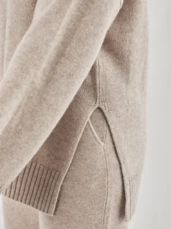 FLONA – Pullover aus Kaschmir in Beigegrau