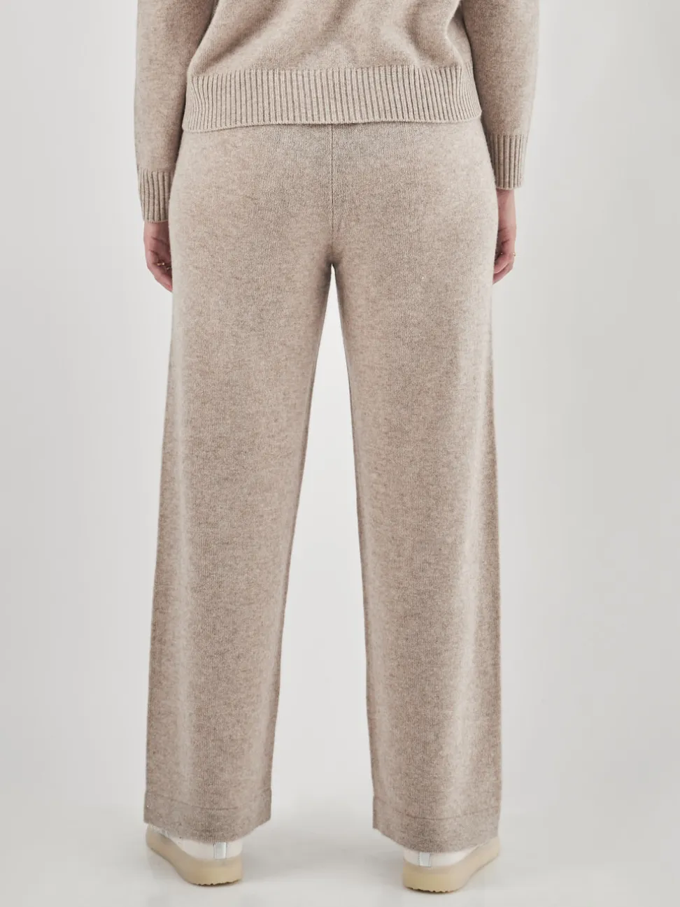 FLONA – Strickhose aus Kaschmir in Beige