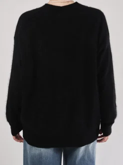 FLONA – Strickjacke aus Strick in Schwarz