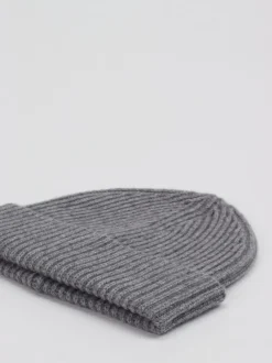 FLONA – Strickmütze aus Kaschmir in Grau
