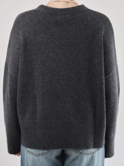 FLONA – Strickpullover aus Feinstrick in Anthrazit