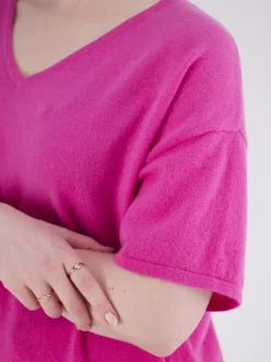 FLONA – Strickshirt aus Kaschmir in Pink