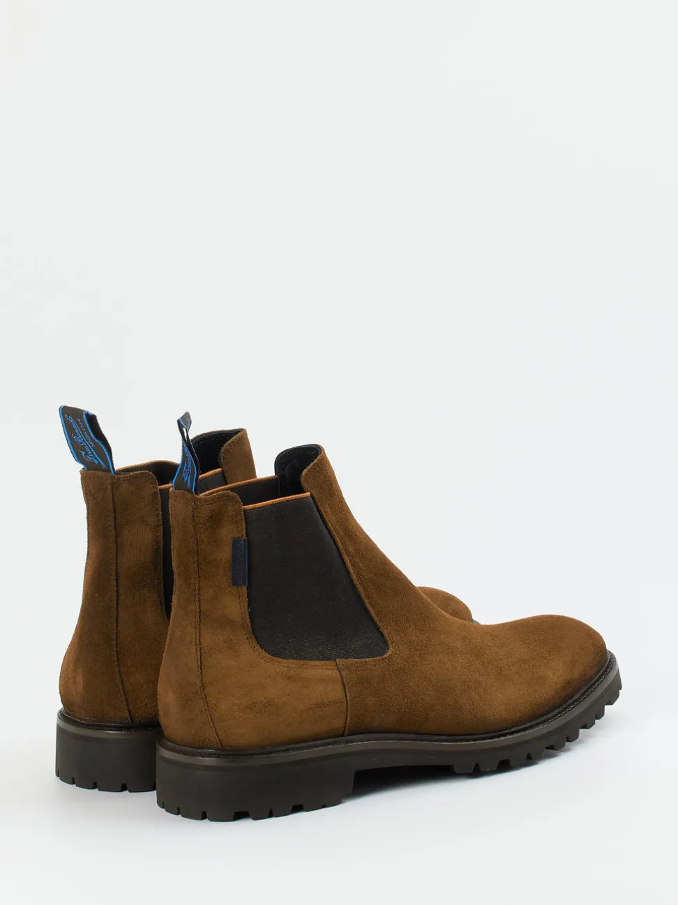 Floris van Bommel – Chelsea Boots aus Veloursleder Braun