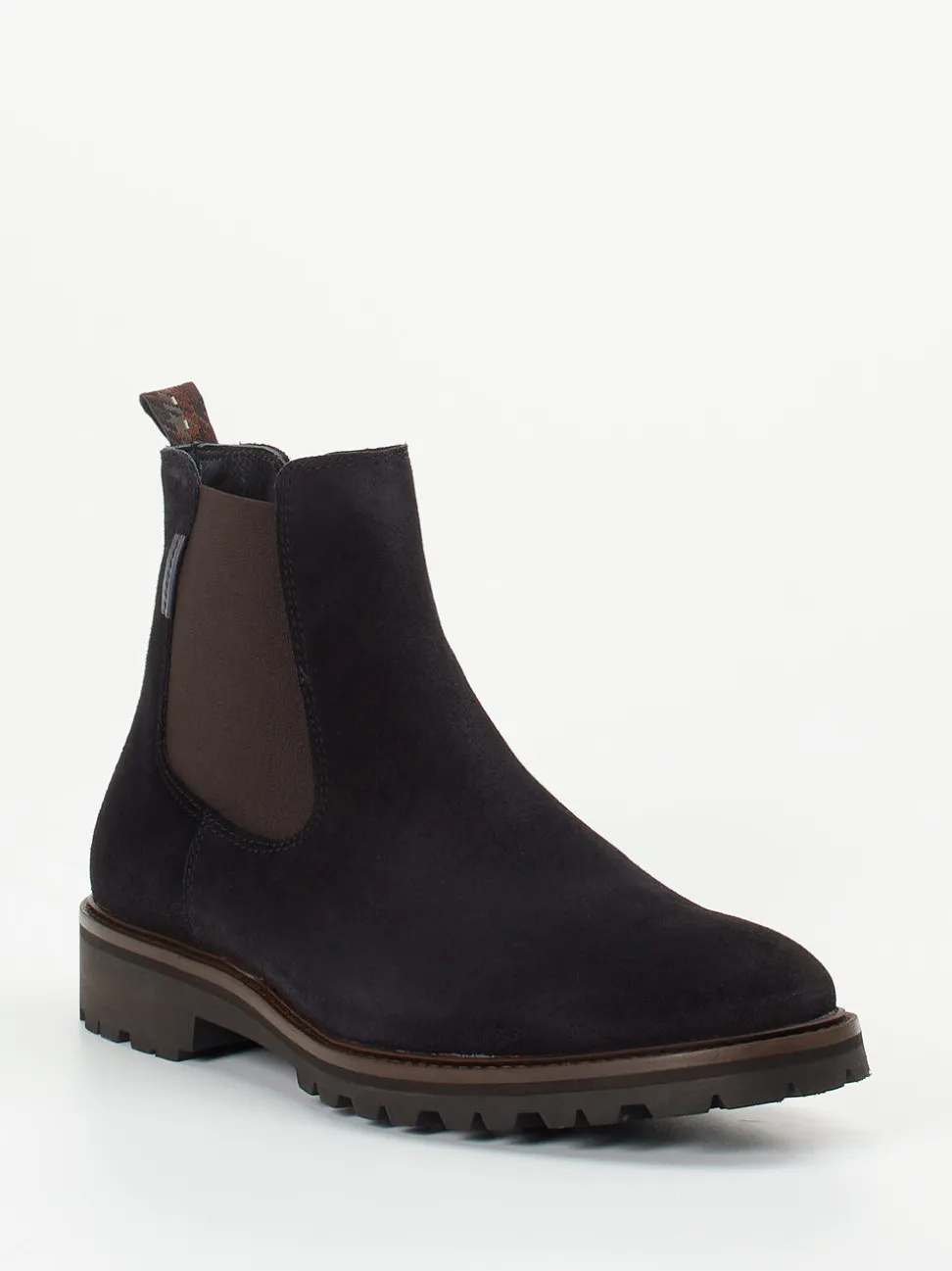 Floris van Bommel – Chelsea Boots aus Veloursleder Schwarz