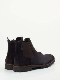 Floris van Bommel – Chelsea Boots aus Veloursleder Schwarz