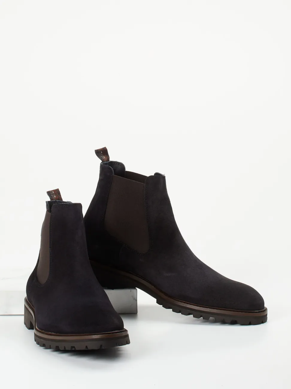 Floris van Bommel – Chelsea Boots aus Veloursleder Schwarz
