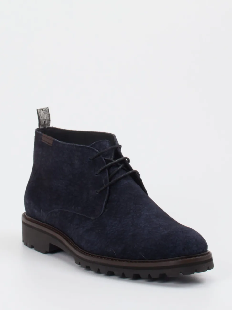 Floris van Bommel – Desert Boots aus Veloursleder Blau