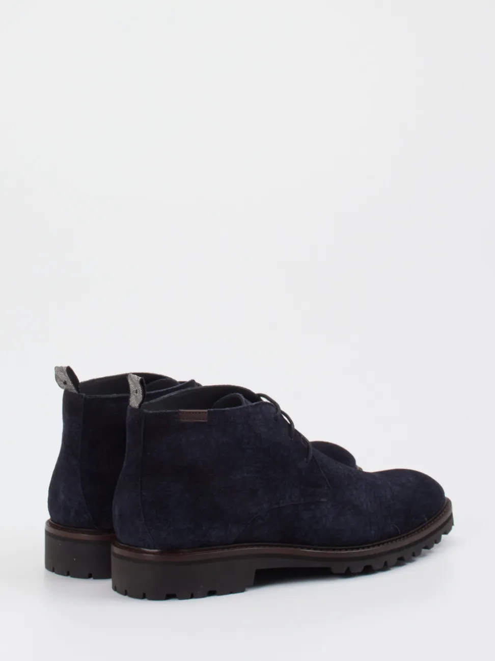 Floris van Bommel – Desert Boots aus Veloursleder Blau