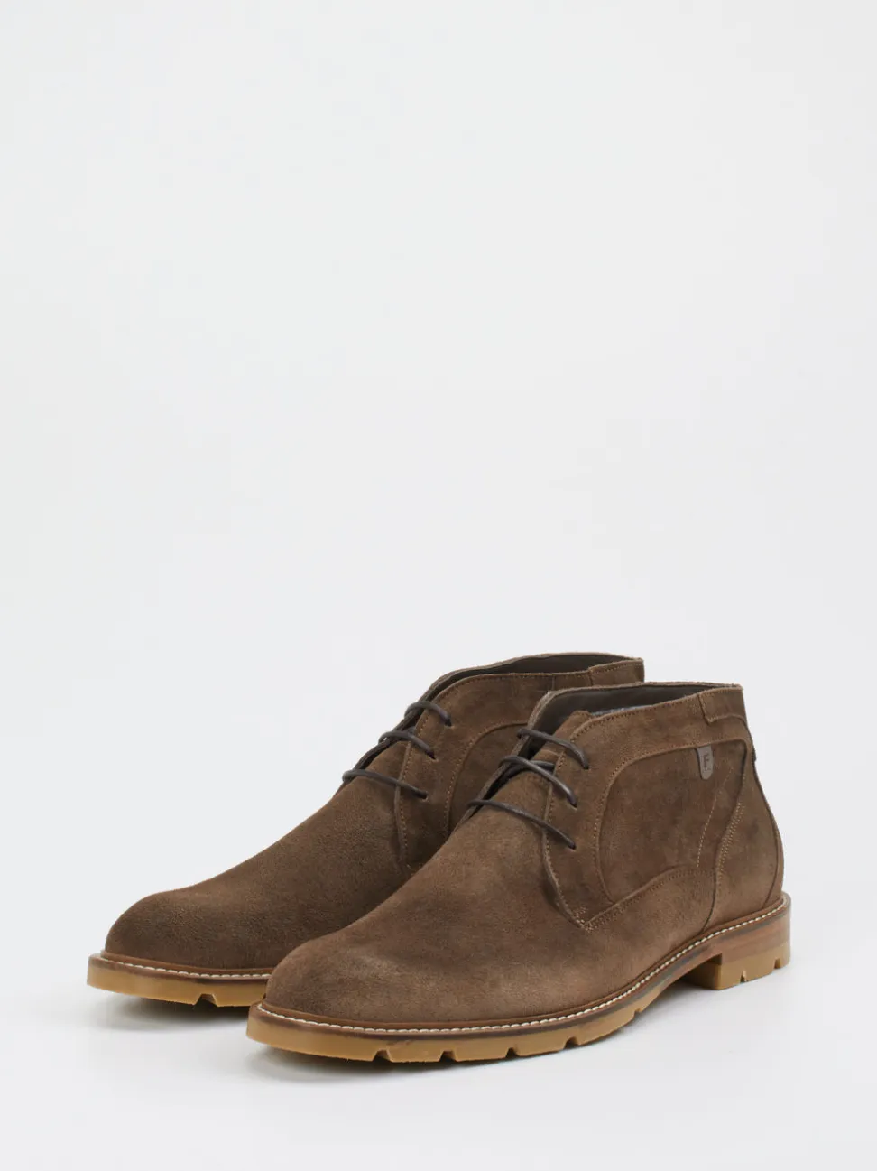 Floris van Bommel – Desert Boots aus Veloursleder braun