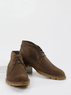 Floris van Bommel – Desert Boots aus Veloursleder braun