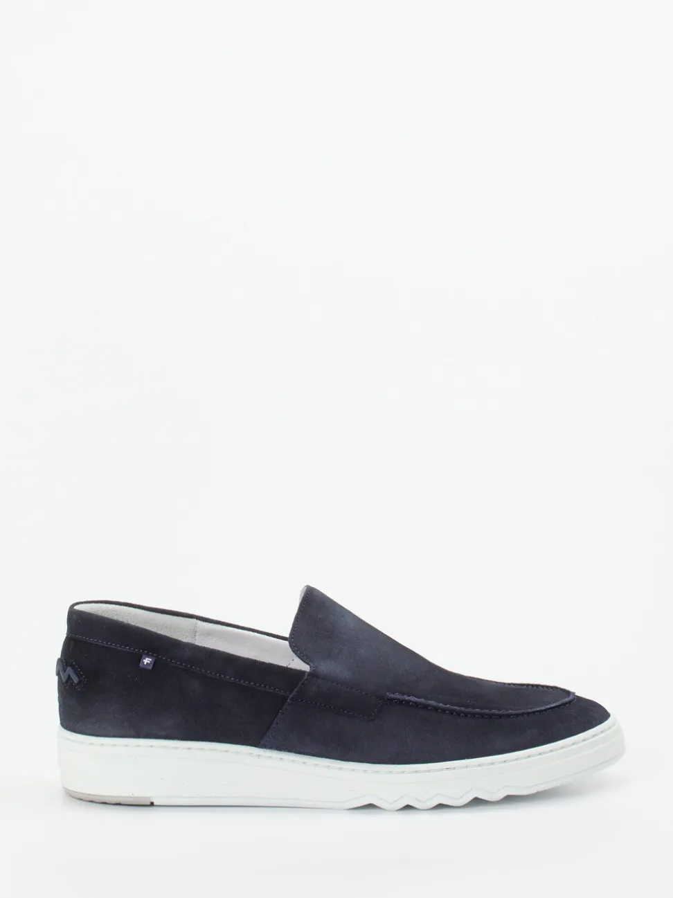 Floris van Bommel – Loafer aus Veloursleder Dunkelblau