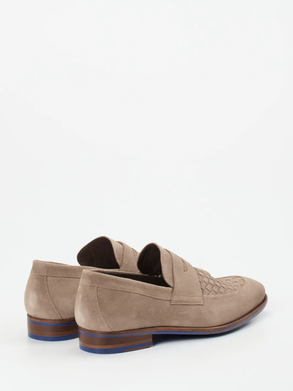 Floris van Bommel – Loafer aus Veloursleder sandbeige