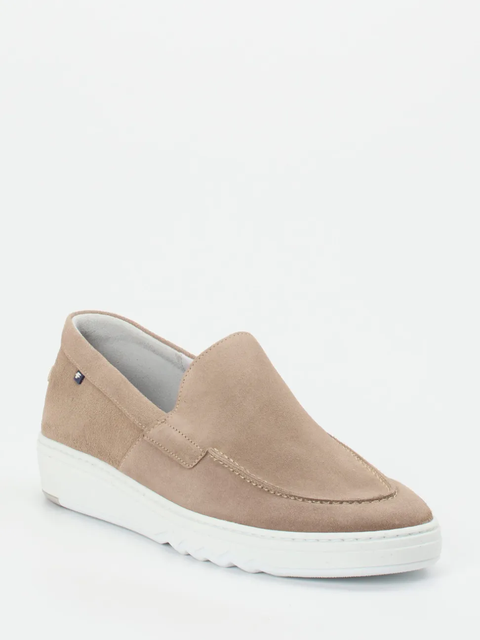 Floris van Bommel – Loafer aus Veloursleder Sandbeige