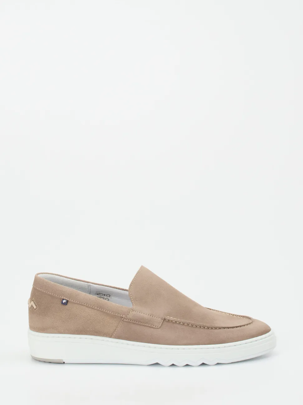 Floris van Bommel – Loafer aus Veloursleder Sandbeige