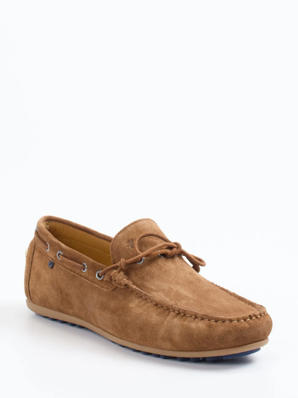 Floris van Bommel – Mokassin aus Veloursleder Cognac