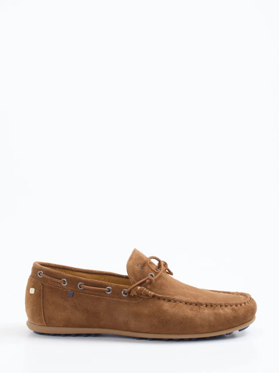 Floris van Bommel – Mokassin aus Veloursleder Cognac