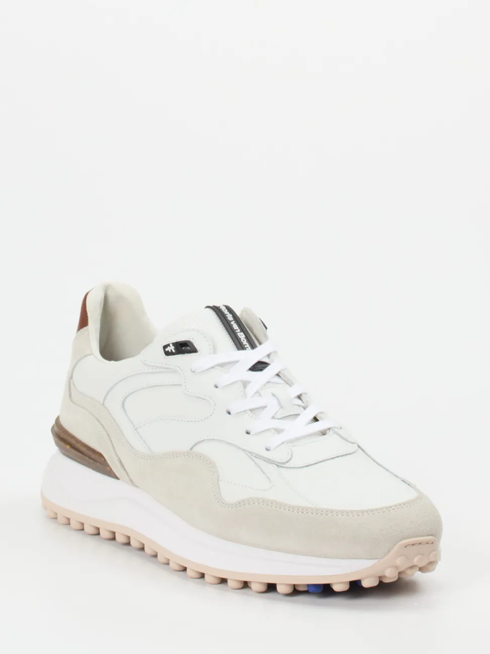 Floris van Bommel – Retro-Sneaker aus Kalbleder Offwhite