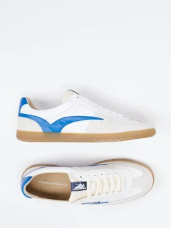 Floris van Bommel – Retro-Sneaker aus Veloursleder weiß