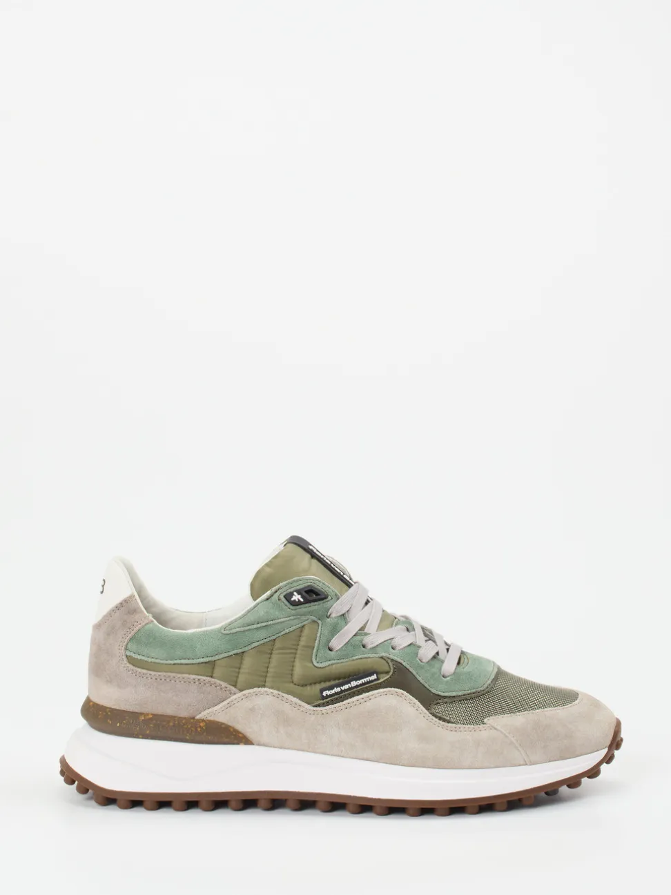 Floris van Bommel – Retro-Sneaker aus Veloursleder grün