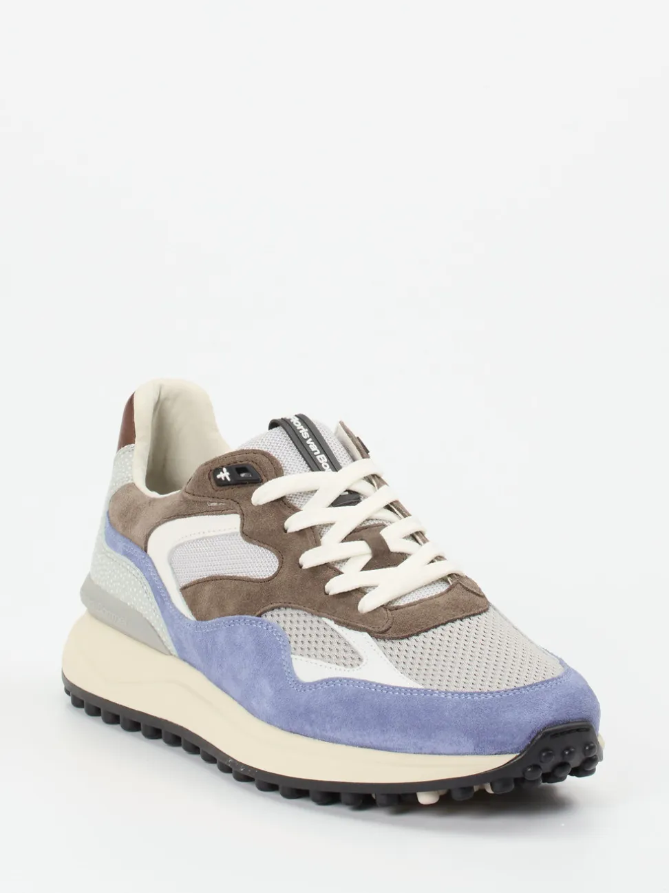 Floris van Bommel – Retro-Sneaker aus Veloursleder Grau