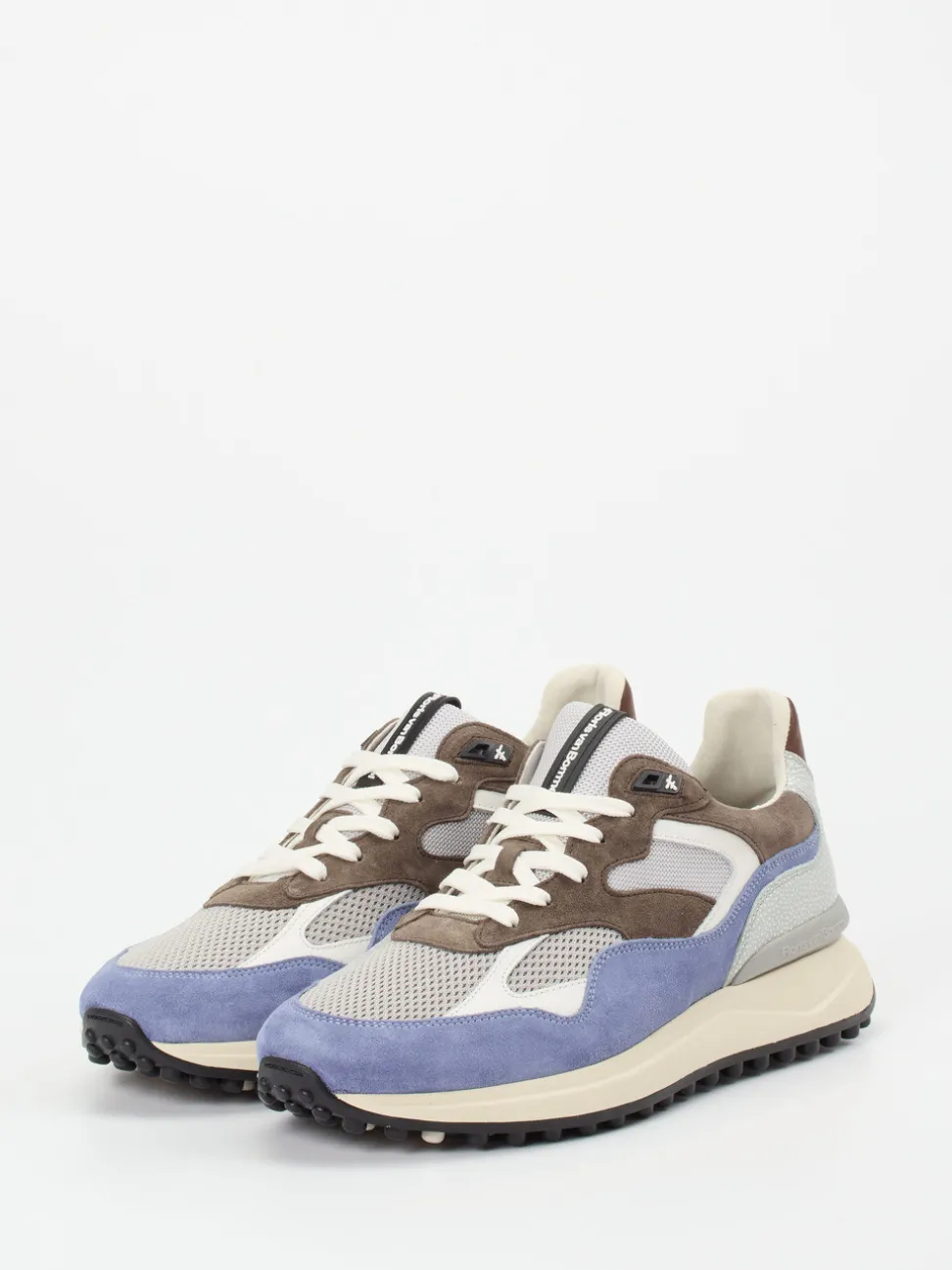 Floris van Bommel – Retro-Sneaker aus Veloursleder Grau