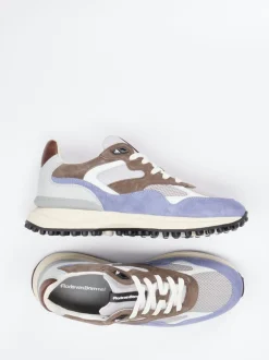 Floris van Bommel – Retro-Sneaker aus Veloursleder Grau