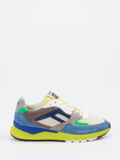 Floris van Bommel – Sneaker aus Velour/Textil multicolor