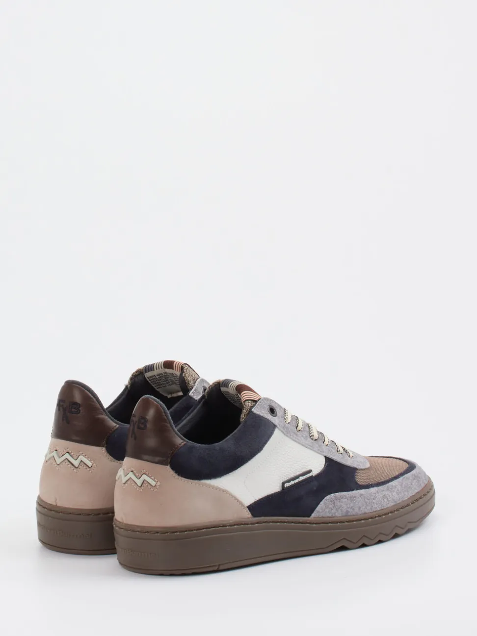 Floris van Bommel – Sneaker aus Veloursleder grau