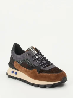 Floris van Bommel – Sneaker aus Fell und Veloursleder