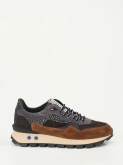 Floris van Bommel – Sneaker aus Fell und Veloursleder